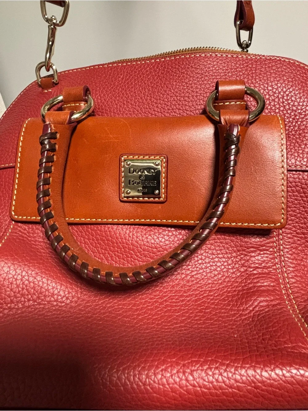 Dooney & Bourke Pebble Leather Aubrey Satchel
